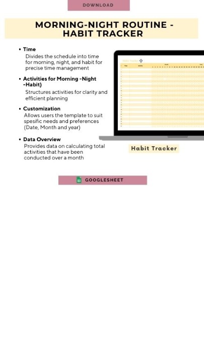 Productivity Self-Care Ubah Rutinitas Harian Lebih Seimbang dan Efektif PDF, PNG, Google Sheets 