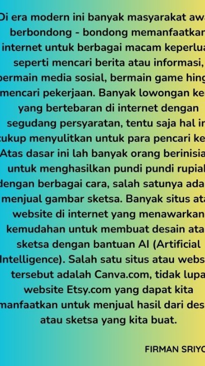 Cara Menghasilkan Uang 40 Juta dari Menjual Gambar Sketsa